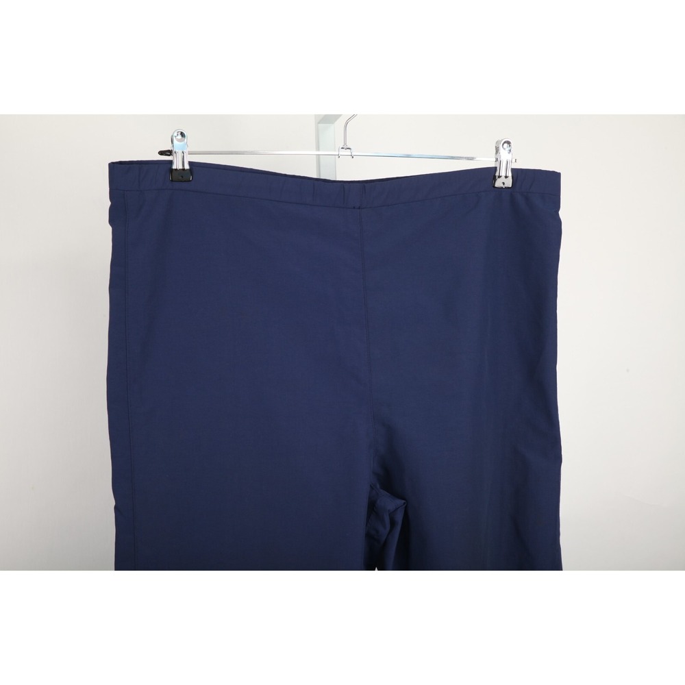 Vintage Eddie Bauer Pants Mens Medium Blue Nylon Goretex Waterproof Zip Ankles - Picture 3 of 16